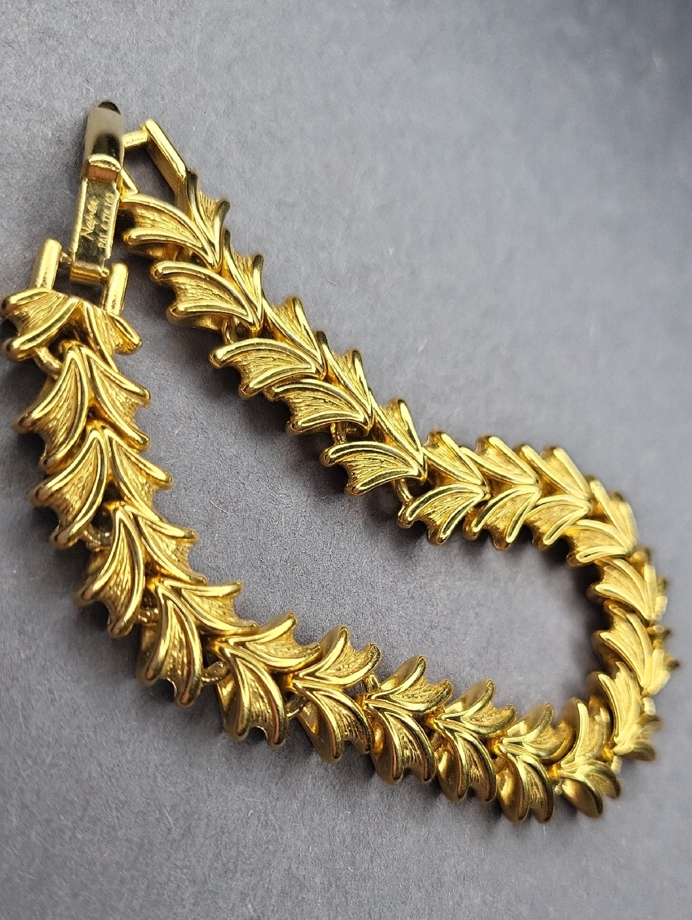 Napier Gold V-Pattern Bracelet